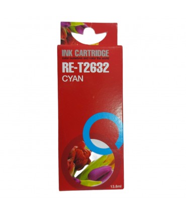 Cartucho de tinta Epson T2632 cyan genérico